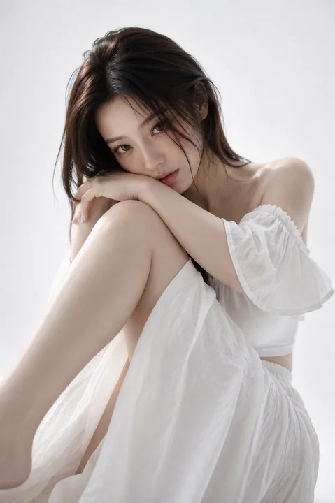 超现实高时尚亚洲女性肖像