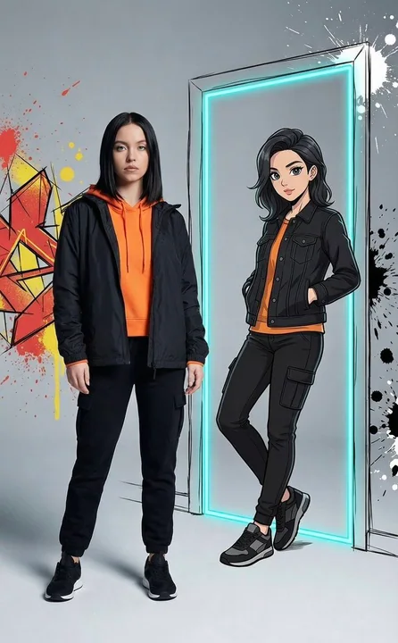Orange Shadow Anime Jumeaux