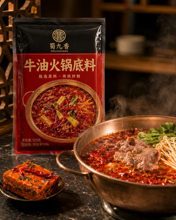浓郁中式牛油火锅底料电商产品摄影