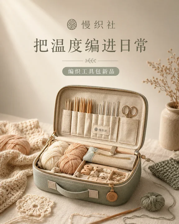 温暖愈系手作编织品牌视觉封面