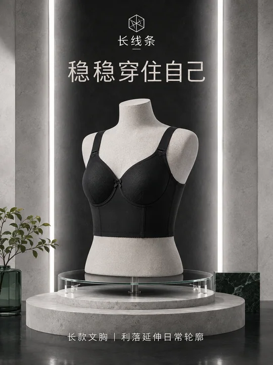孟菲斯几何风女士平角内裤商业海报设计