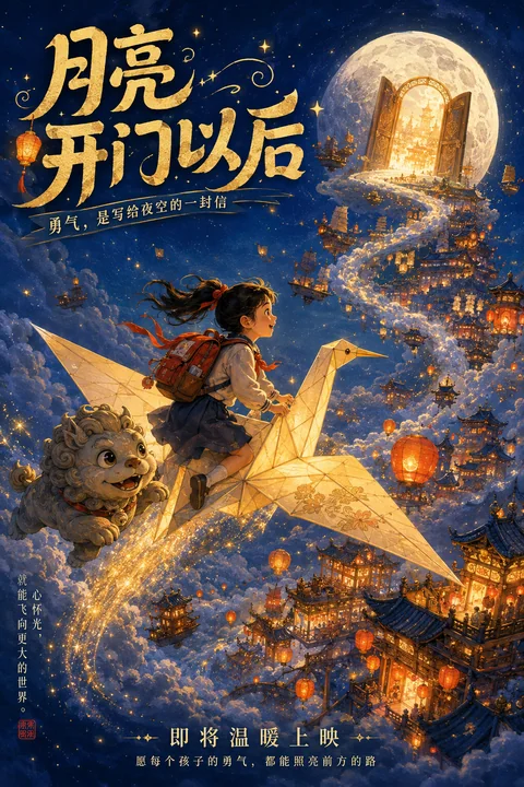 月亮之门后的奇幻东方云端冒险