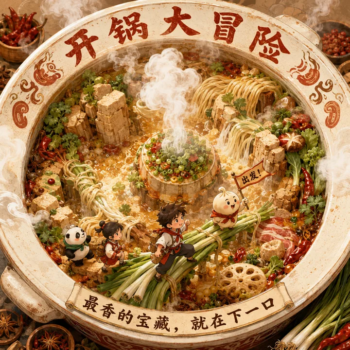 梦幻开锅大冒险:中式汤锅里的美食岛奇遇