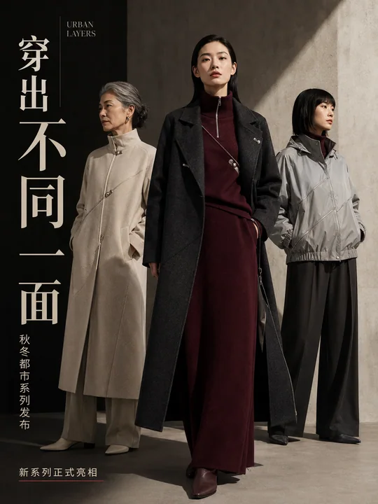 意蕴东方:秋冬都市系列时尚发布海报