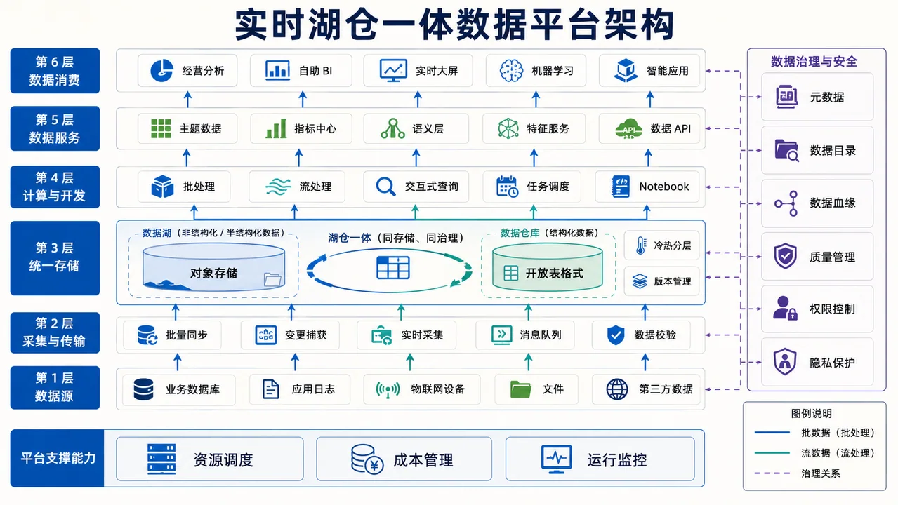 企业级实时湖仓一体数据中台架构蓝图