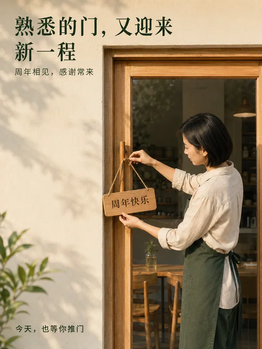 清晨暖阳下的社区小店周年庆纪实