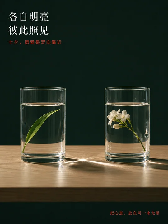 七夕极简静物:各自完整也愿分享光芒
