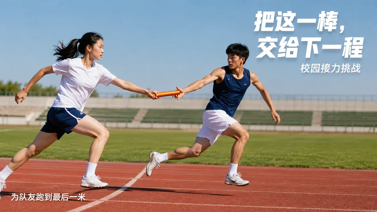 青春接力瞬间:把这一棒交给下一程