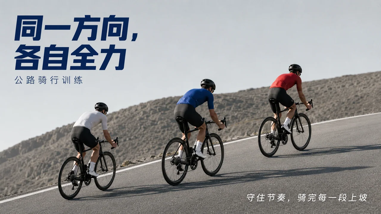 极简矿物灰调:同一方向的骑行意志