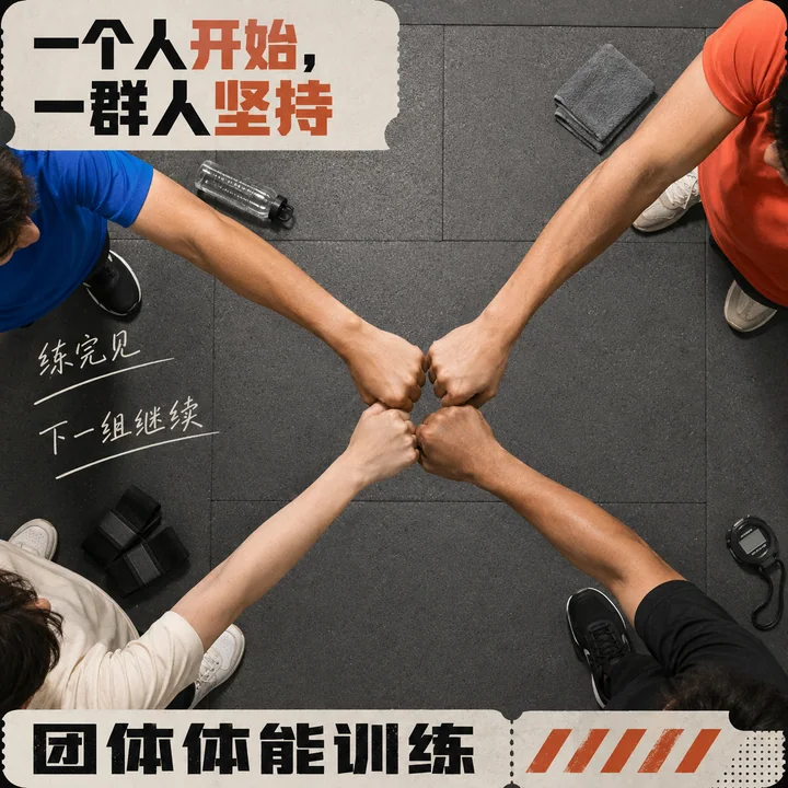 青年文化杂志风俯拍团练海报