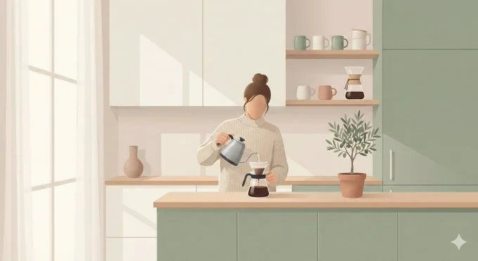 北欧极简温馨插画