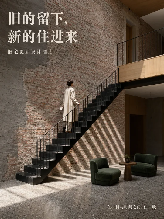 旧宅改造设计酒店建筑期刊海报
