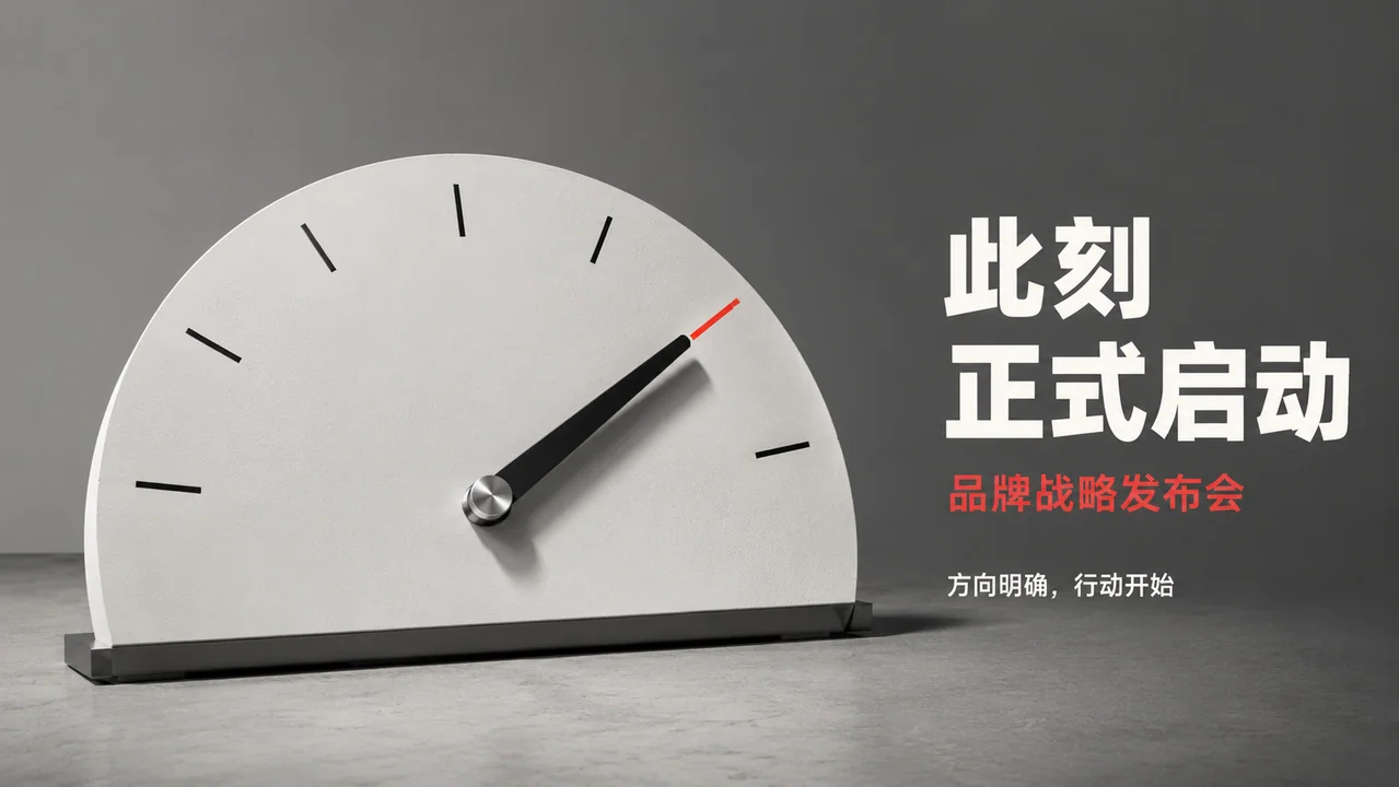 极简主义品牌战略发布会核心视觉