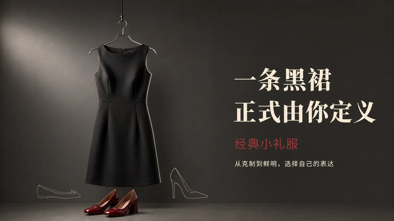 经典黑裙时尚海报：定义你的社交礼仪
