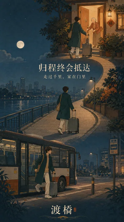 渡桥中秋温情长卷：万千归途终抵家灯