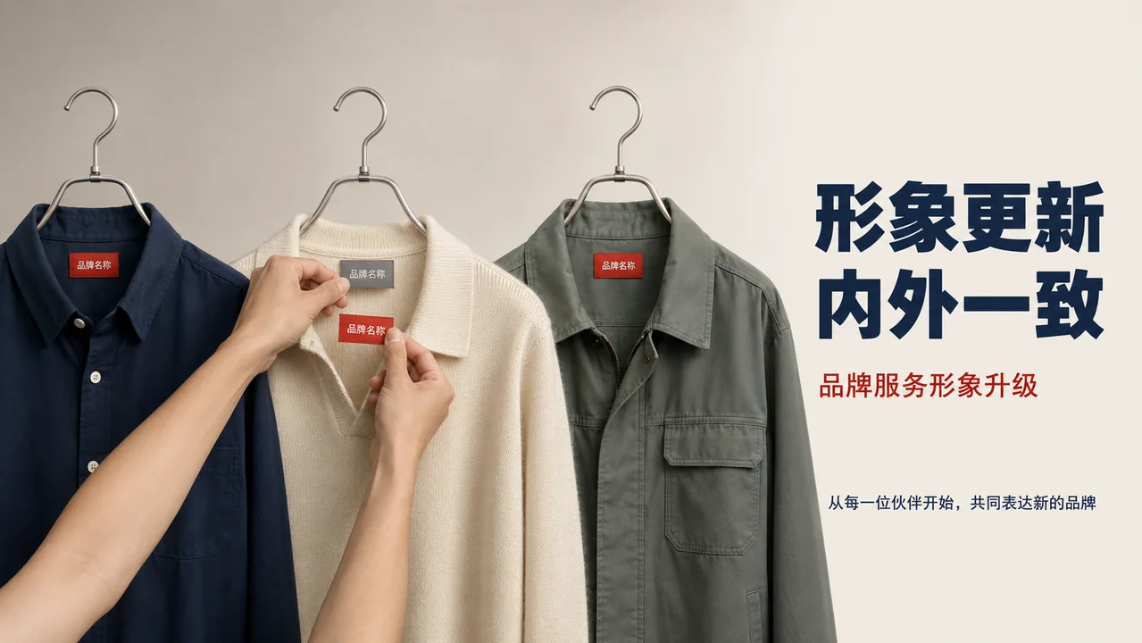 品牌重塑视觉：制服领标更换的匠心瞬间