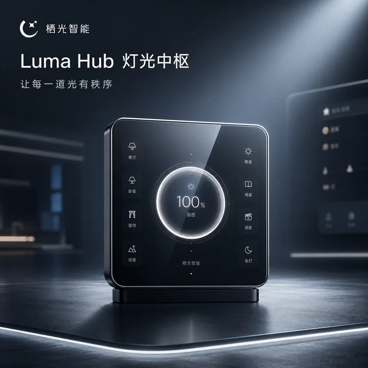 高端智能家居灯控中枢品牌视觉KV