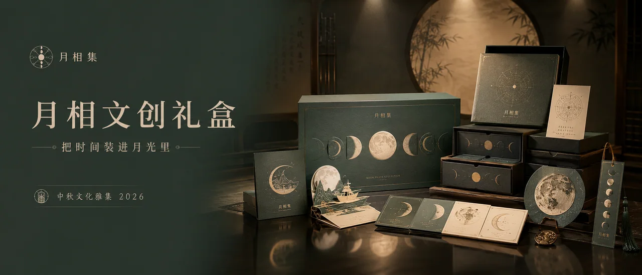墨绿月影:21:9超宽屏文化创意品牌主视觉