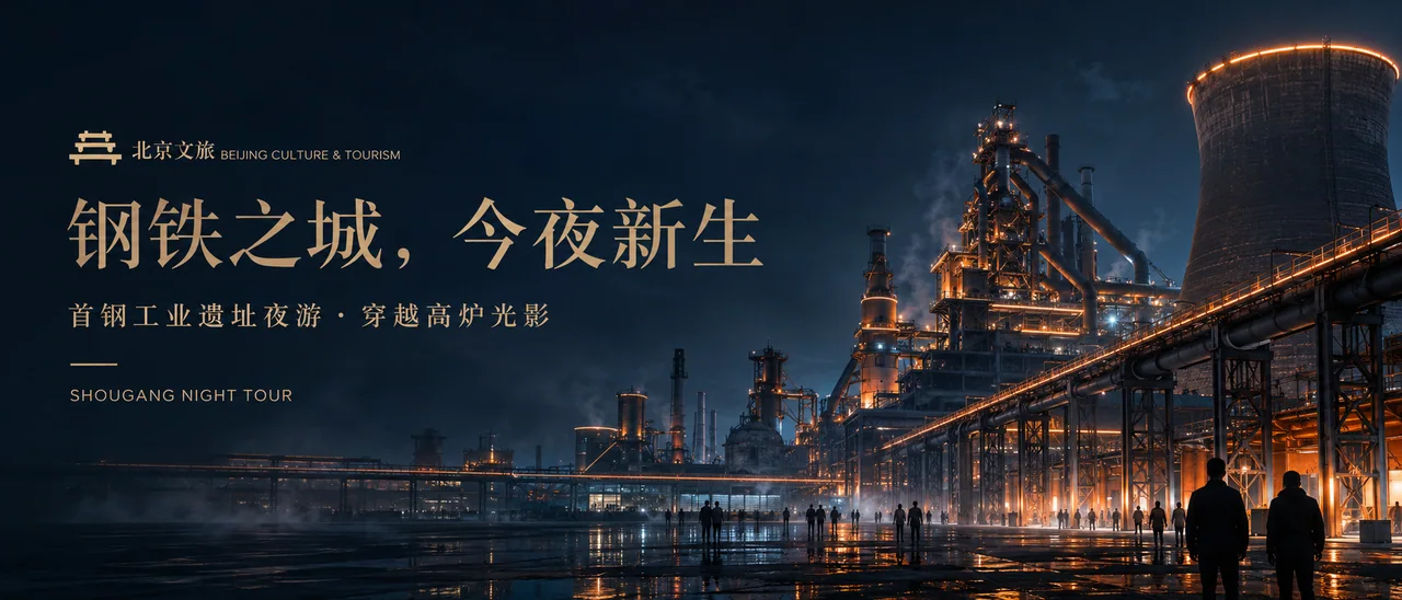 钢铁之城今夜新生首钢工业遗址夜游视觉