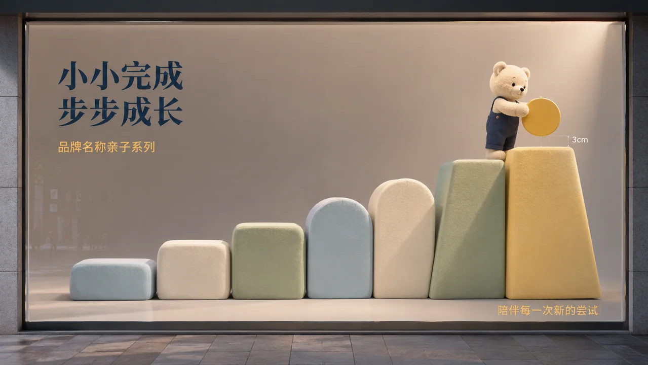 步步成长的软萌治愈系亲子品牌橱窗