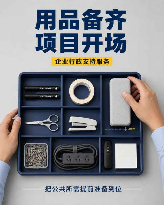 高效行政支持:项目启动办公物资准备