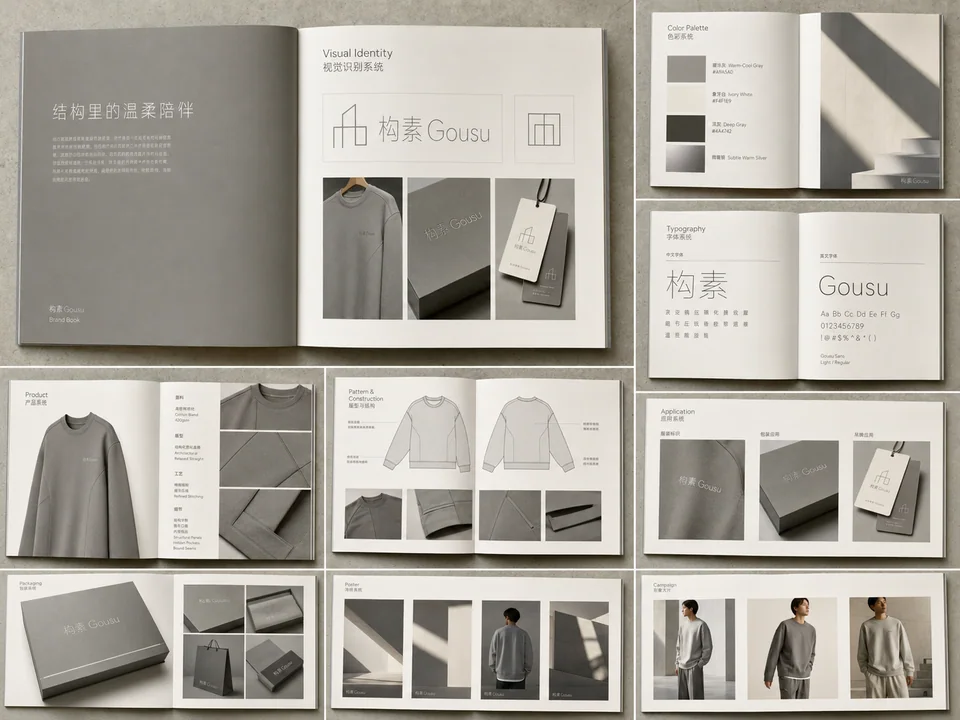极简建筑美学品牌全案画册设计