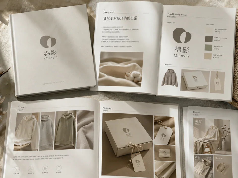 极简治愈系棉影品牌全案视觉手册