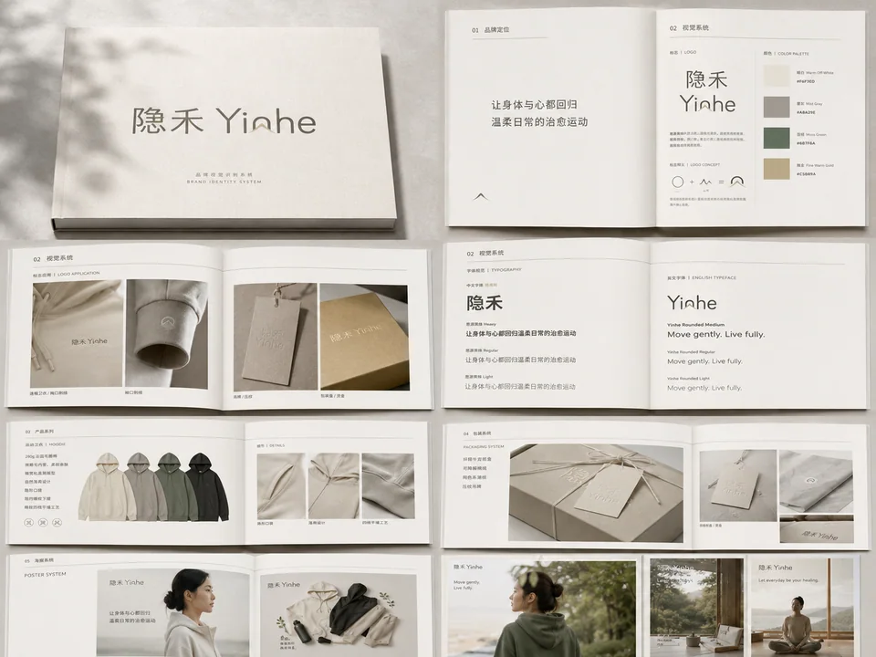 极简东方治愈系运动品牌全案画册