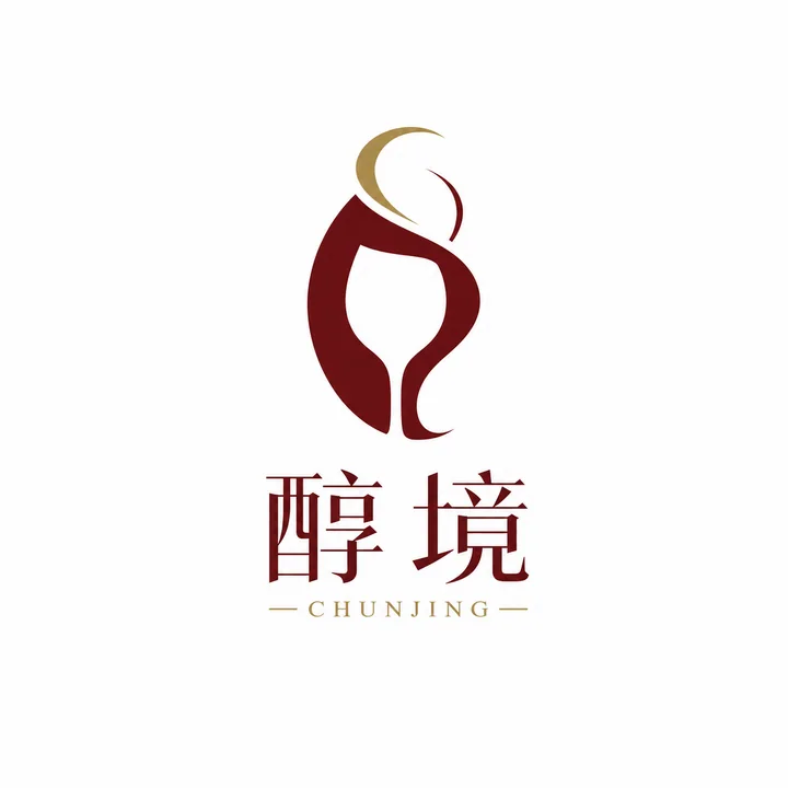 极简奢华醇境精品红酒品牌标识设计