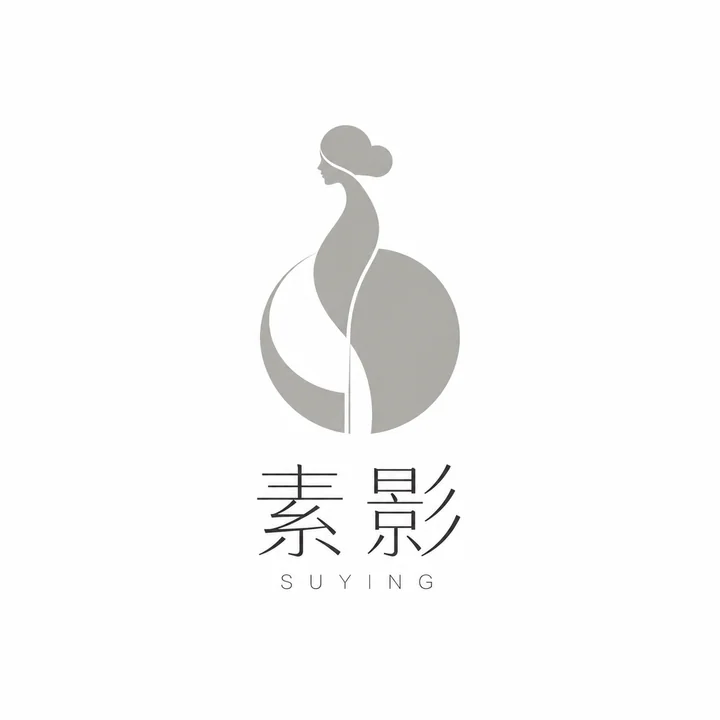 素影品牌Logo设计极简几何女装标志