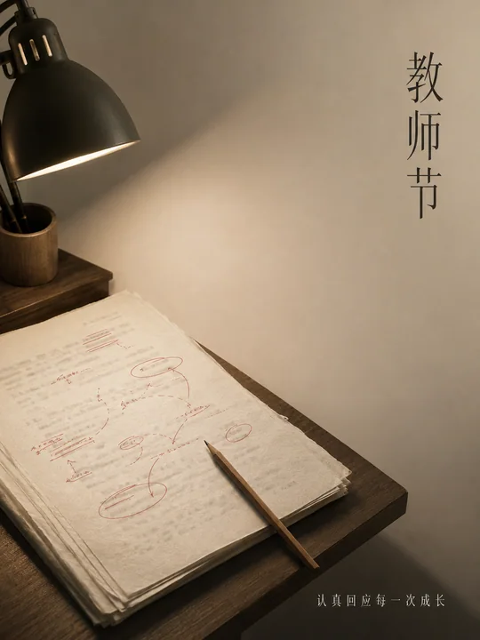 教师节静物摄影：认真回应每一次成长