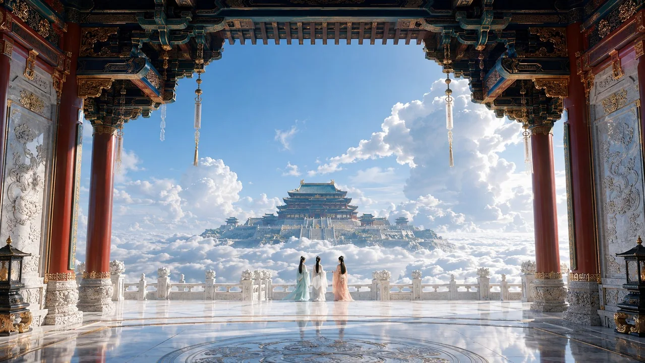 东方神界超尺度皇家建筑摄影