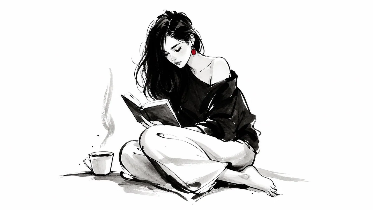 极简表现力水墨角色设计插画