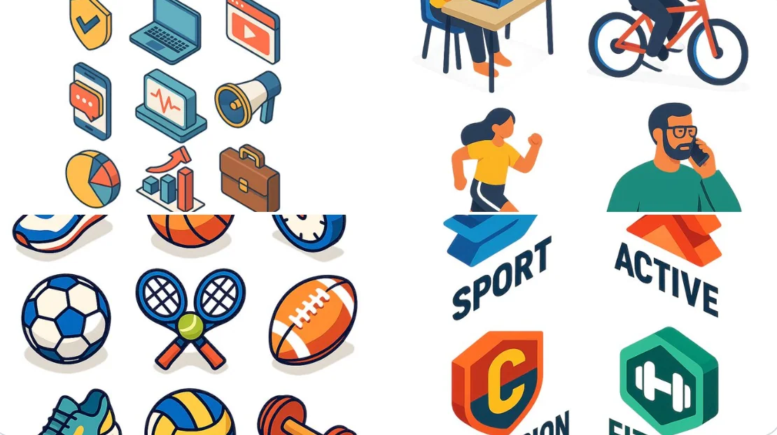 Flat design isometric style