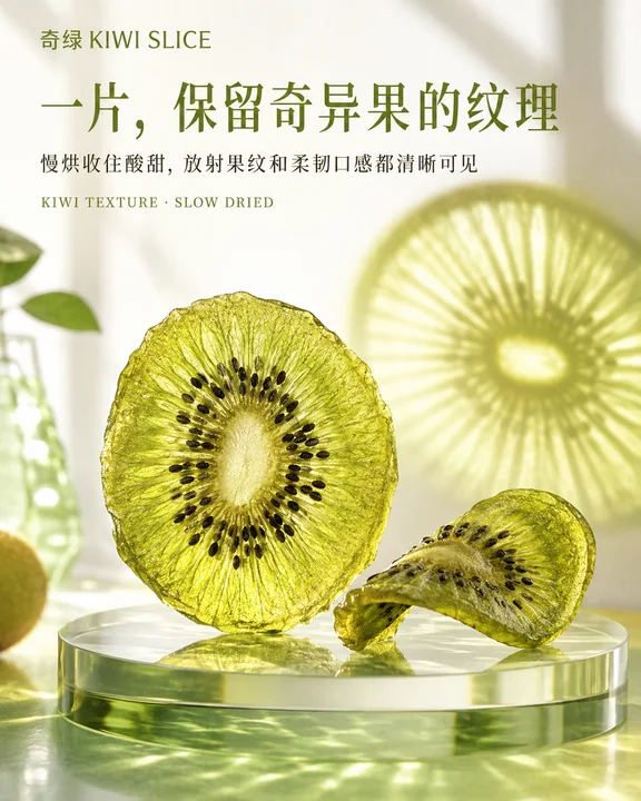 奇绿品牌KV：通透果纹与慢烘柔韧美学