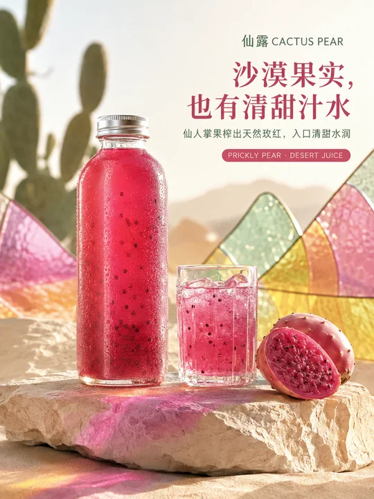 仙露沙漠果实新品发布品牌主视觉