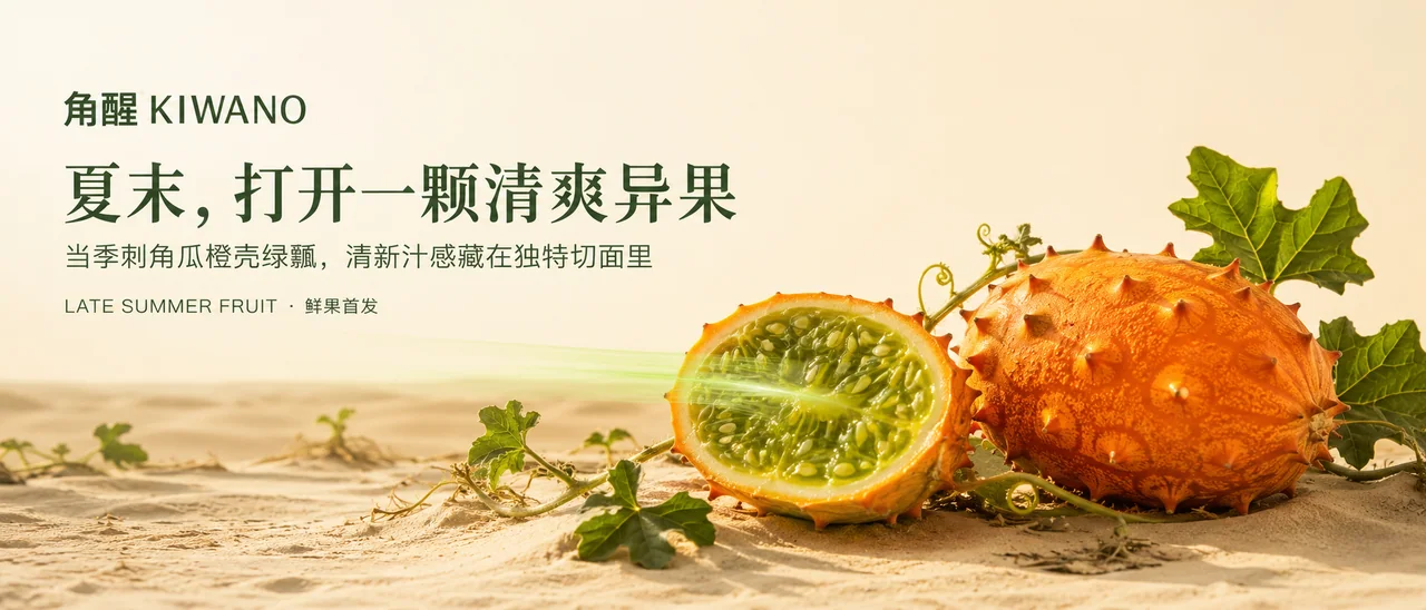 夏末沙洲角醒刺角瓜异域品牌视觉