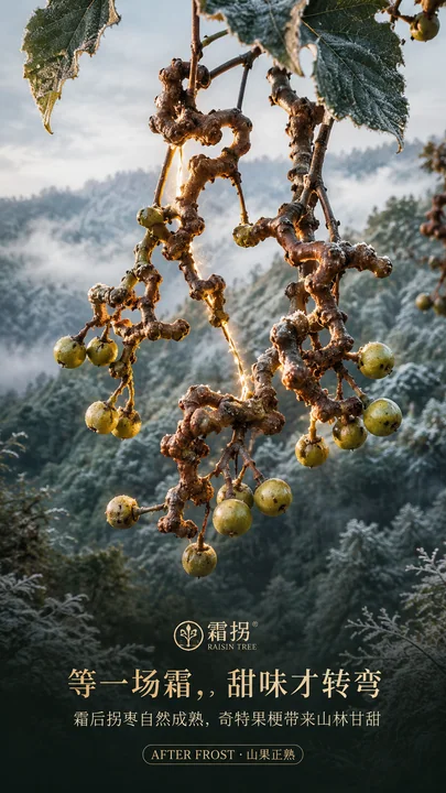 霜后拐枣山林奇趣开屏海报
