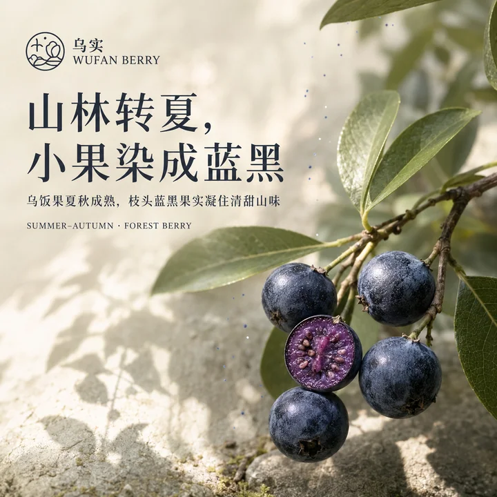 东方山林之色:乌实蓝黑果实品牌视觉