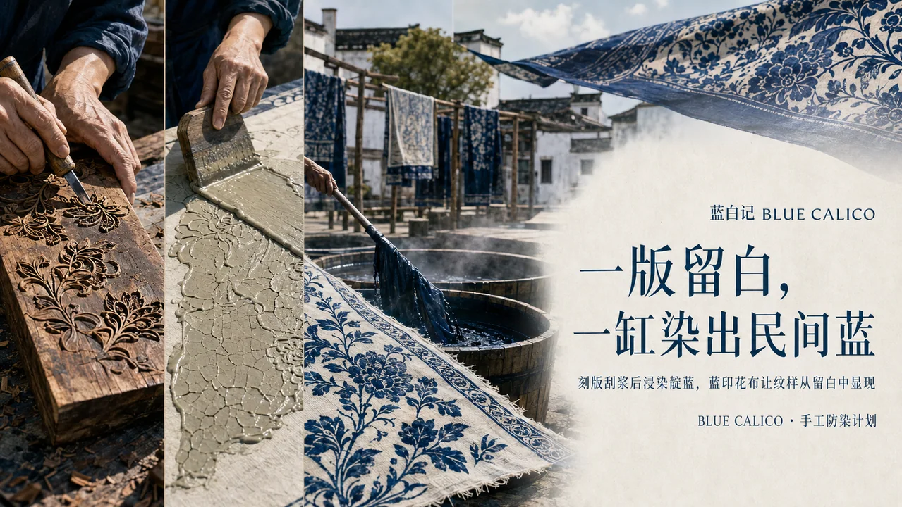 蓝白记:江南染坊里的非遗美学叙事