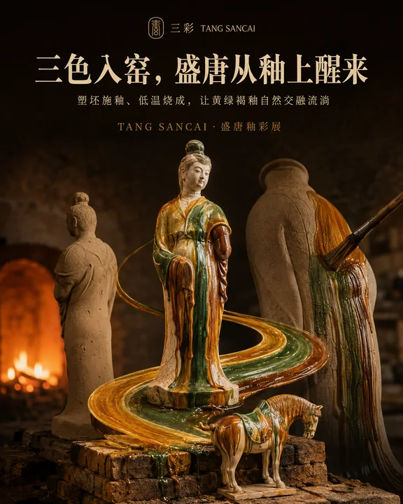 三彩入窑盛唐觉醒:非遗工艺品牌视觉大片