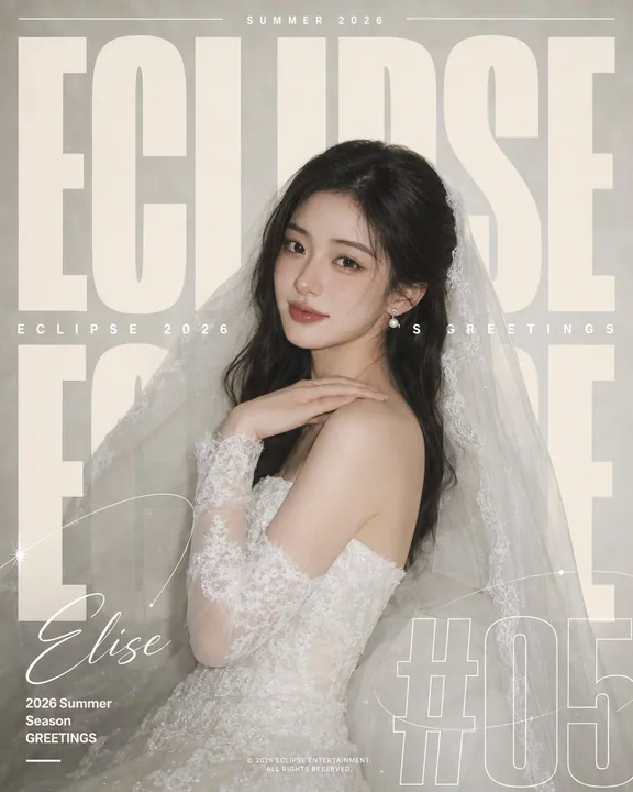 韩系高级婚纱杂志写真封面