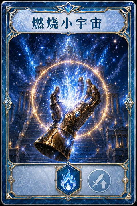 燃烧小宇宙青铜拳套星空资源卡