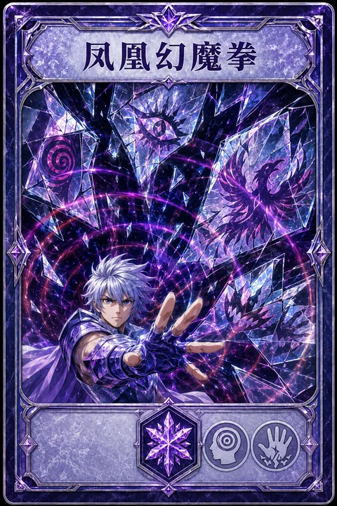圣斗士一辉凤凰幻魔拳技能卡设计