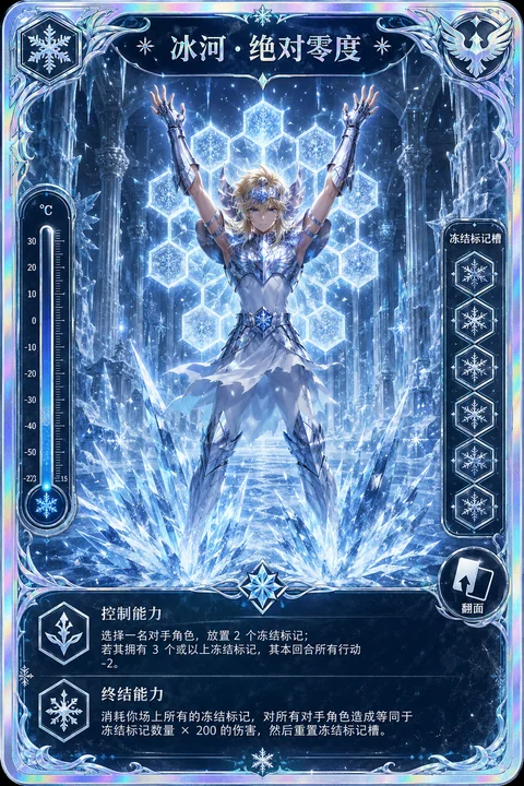 圣斗士冰河绝对零度觉醒卡牌设计