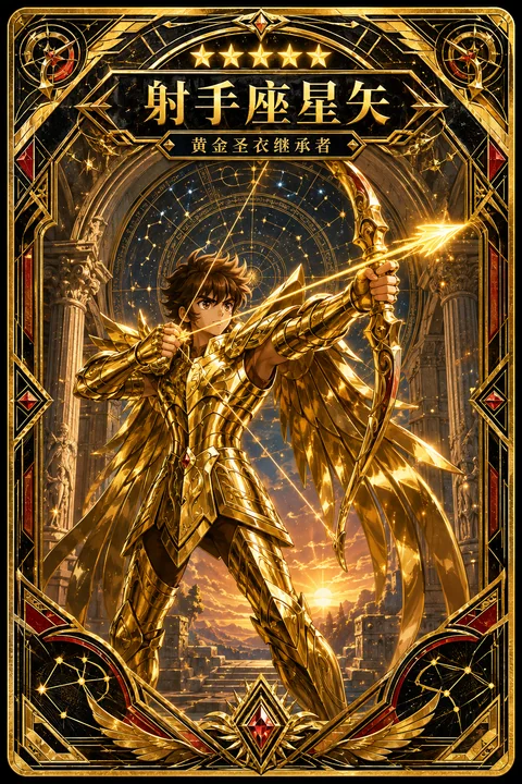 圣衣进阶收藏册之射手座星矢UR典藏卡