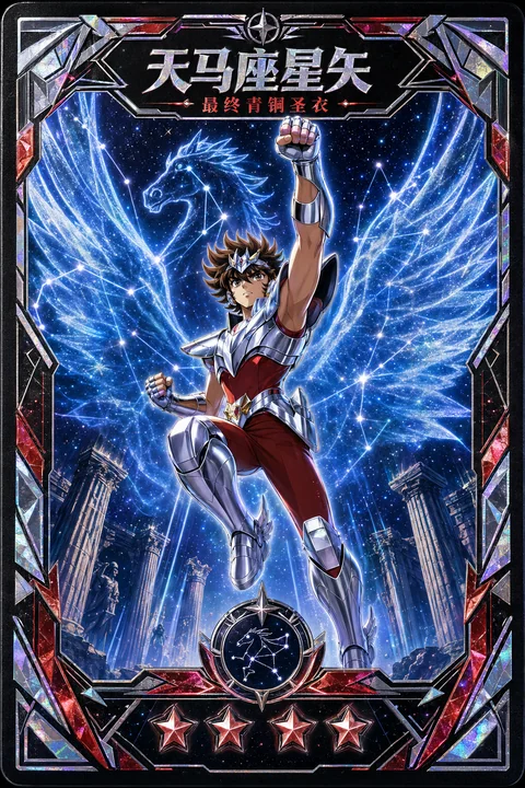 圣域传说:天马座星矢最终青铜圣衣收藏卡