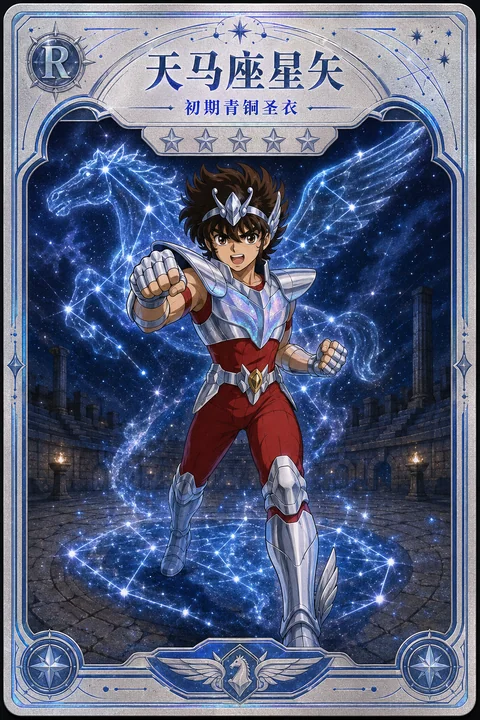 圣斗士星矢天马座初期青铜圣衣收藏卡