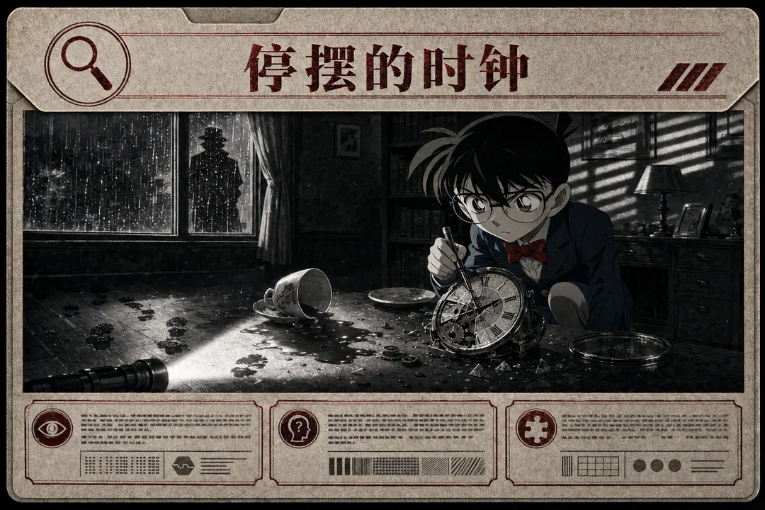 柯南桌游线索卡:停摆的时钟铭刻