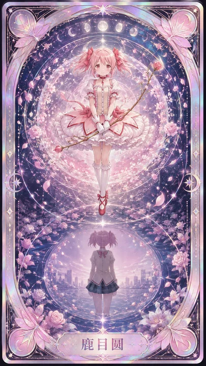 鹿目圆梦幻月相神谕珠光收藏卡